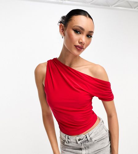 Top épaules dénudées - Rouge - Asos Design - Modalova