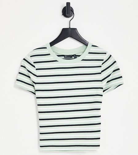 Tall - T-shirt court à rayures - Menthe - Asos Design - Modalova