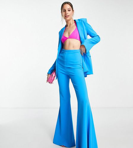 Tall - Pantalon de costume ultra évasé en jersey - électrique - Asos Design - Modalova