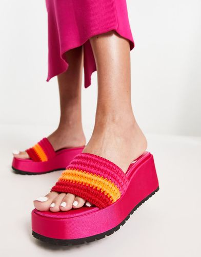 Thorpe - Mules à semelle plate chunky - Couleurs vives - Asos Design - Modalova