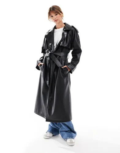 Trench-coat en similicuir - Asos Design - Modalova