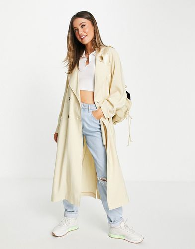 Trench-coat oversize - Crème - Asos Design - Modalova