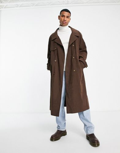 Trench-coat oversize - Marron - Asos Design - Modalova