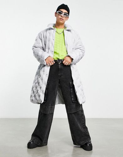 Trench-coat matelassé oversize - clair - Asos Design - Modalova