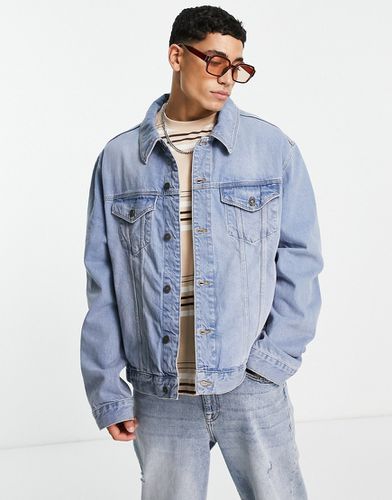 Veste en jean classique - moyen délavé vintage - Asos Design - Modalova