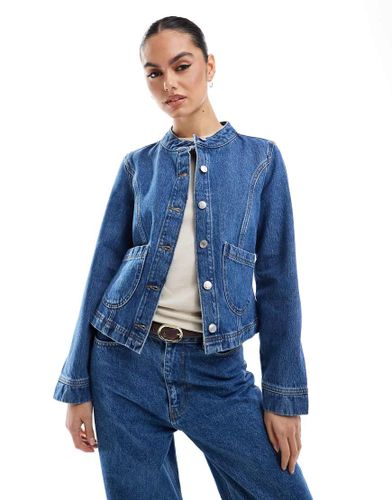 Veste en jean épurée style années 90 - moyen - Asos Design - Modalova