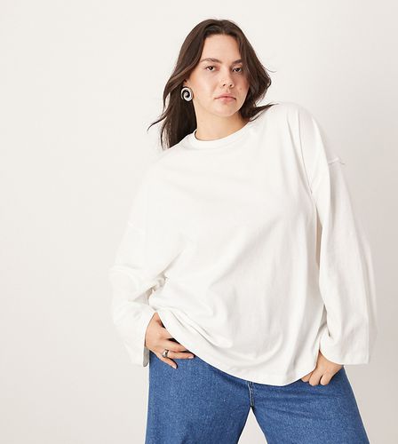 Curve - T-shirt oversize à manches longues de qualité supérieure - Asos Edition - Modalova
