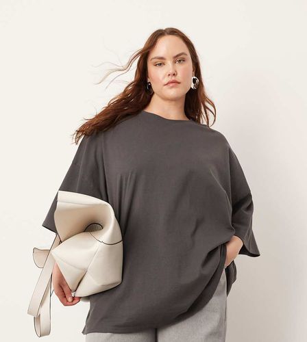 Curve - T-shirt oversize de qualité supérieure - Anthracite - Asos Edition - Modalova