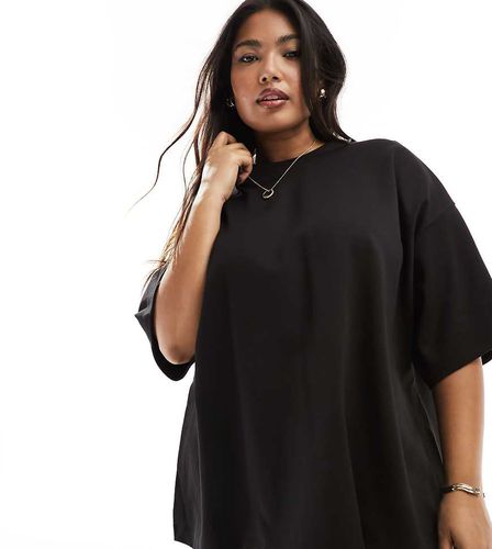 Curve - T-shirt oversize en jersey épais texturé de qualité supérieure - Asos Edition - Modalova