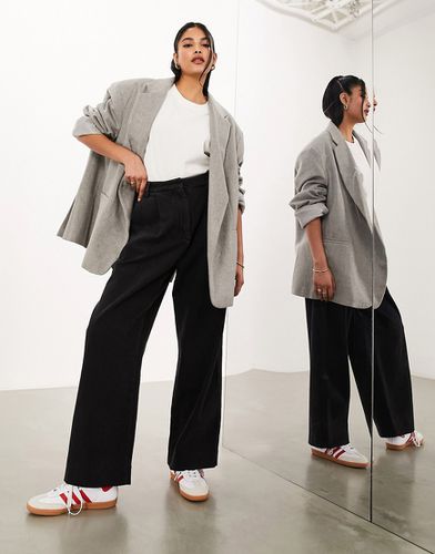 Jean large taille haute à pinces - délavé - Asos Edition - Modalova