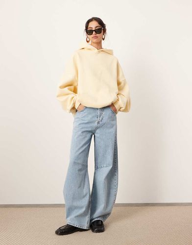 Premium - Sweat à capuche épais oversize - Jaune - Asos Edition - Modalova