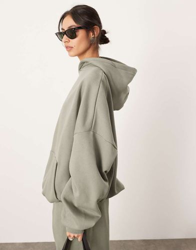 Premium - Sweat à capuche épais oversize - Vert olive - Asos Edition - Modalova