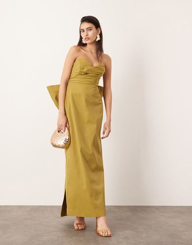 Robe bandeau longue avec large naud - Asos Edition - Modalova