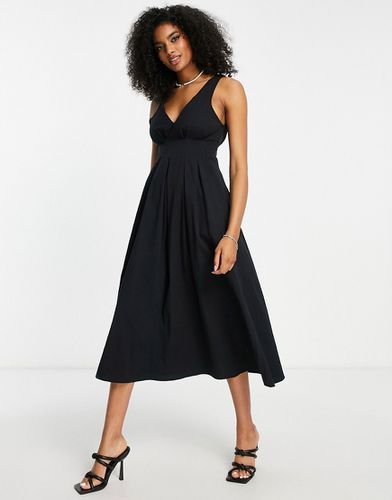 Robe mi-longue sans manches à taille plissée - Asos Edition - Modalova