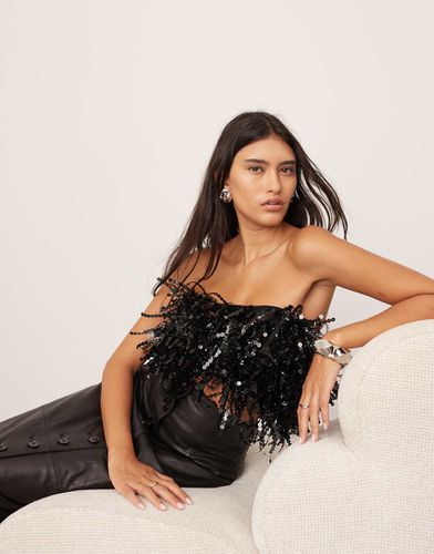 Top bandeau avec franges à sequins - Asos Edition - Modalova