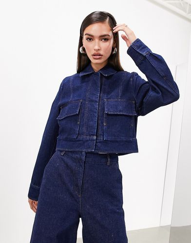 Veste en jean courte avec poches - indigo - Asos Edition - Modalova