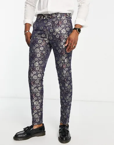 Pantalon de costume à imprimé fleurs en jacquard - Bolongaro Trevor - Modalova