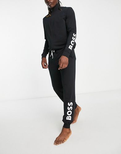 Ensemble sweat-shirt à fermeture éclair et jogger avec logo vertical - BOSS Bodywear - Modalova