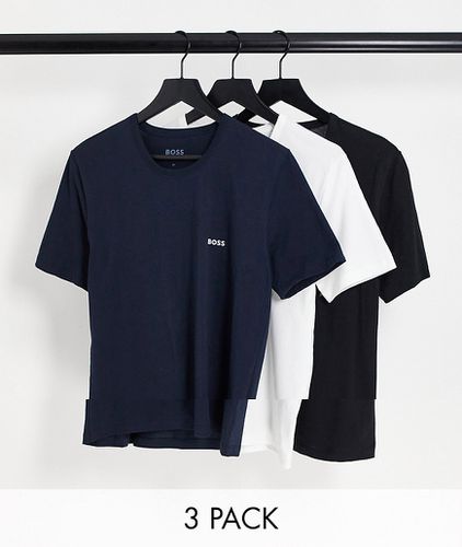 BOSS - Bodywear - Lot de 3 t-shirts - Blanc/bleu marine/noir - Boss Bodywear - Modalova