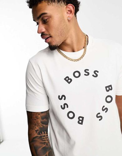 BOSS - Green Tee 4 - T-shirt à logo rond - Boss Green - Modalova