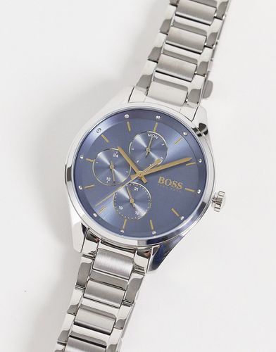 Montre-bracelet chronographe à cadran bleu - BOSS - Modalova