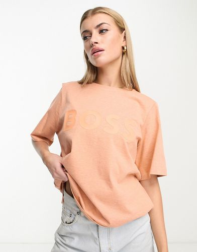 BOSS - Etey - T-shirt à grand logo - pastel - Boss Orange - Modalova