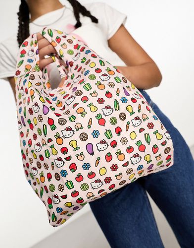 Mini tote bag en nylon à imprimé icônes Hello Kitty - Baggu - Modalova
