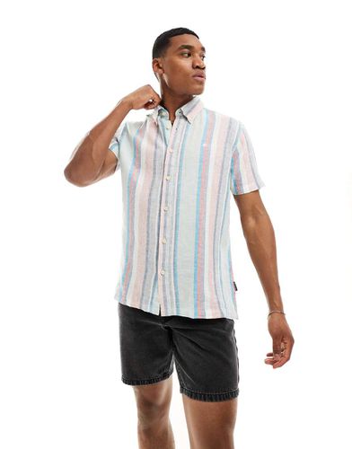 Chemise manches courtes à rayures multicolores - Ben Sherman - Modalova