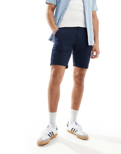 Short uni en seersucker - foncé - Ben Sherman - Modalova