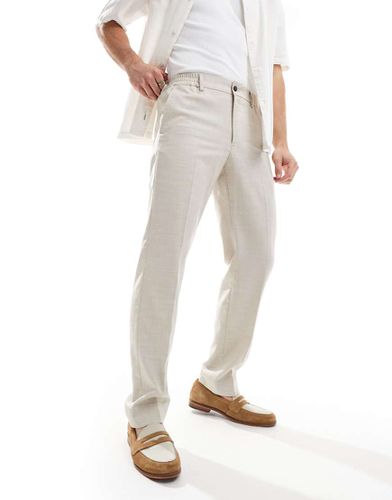 Pantalon de costume à taille élastiquée - Beige - Ben Sherman - Modalova