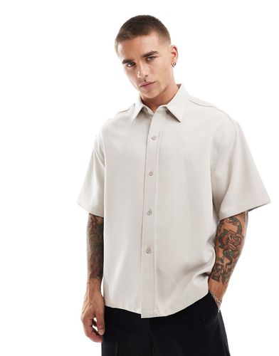 Chemise de qualité supérieure - Sable - Bershka - Modalova