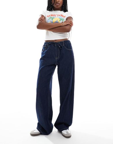 Jean ample en denim lger - Bleu - Bershka - Modalova