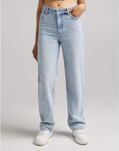 Jean dad délavé à taille haute - Bershka - Modalova