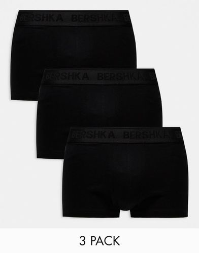 Bershka - Lot de 3 boxers - Noir - Bershka - Modalova