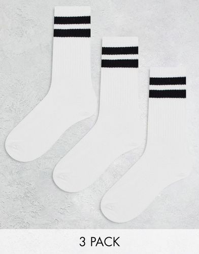 Lot de 3 paires de chaussettes de sport - Bershka - Modalova