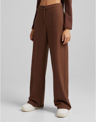 Pantalon large habillé coupe dad - Bershka - Modalova