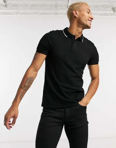 Polo avec détail col - Bershka - Modalova