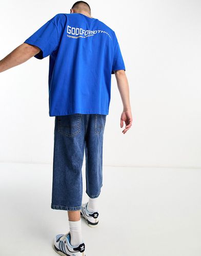 T-shirt oversize avec logo imprimé au dos - de cobalt - Good For Nothing - Modalova