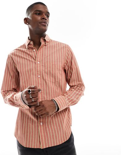 Archive - Chemise raye  manches longues et  logo - Gant - Modalova