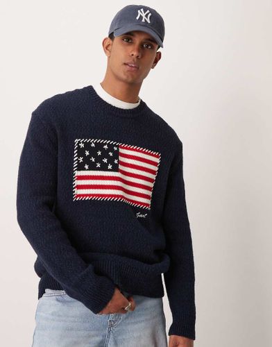 Pull en maille  logo drapeau - Gant - Modalova