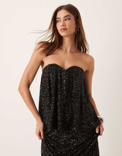 Top sans bretelles à assortir orné de sequins - Gina Tricot - Modalova