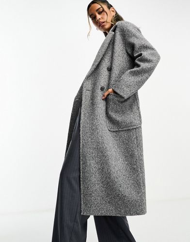 Manteau long brossé coupe décontractée - chiné - Glamorous - Modalova