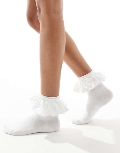 Chaussettes à volants - Crème - Glamorous - Modalova