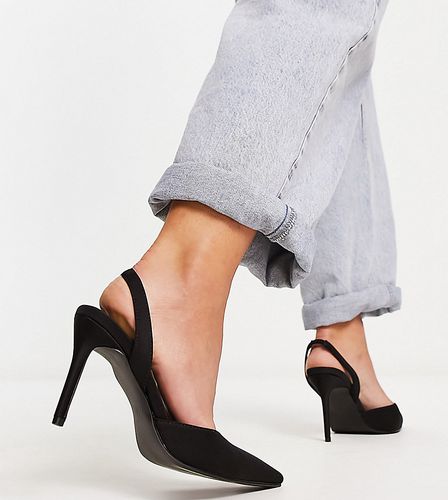 Chaussures à talon avec bride arrière - Noir - Glamorous Wide Fit - Modalova