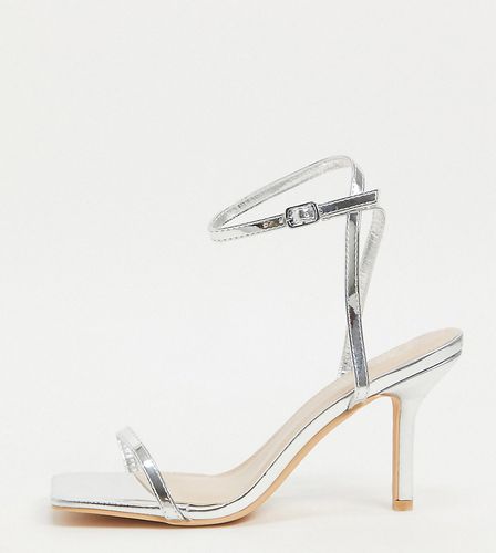 Sandales minimalistes à talon - é - Glamorous Wide Fit - Modalova
