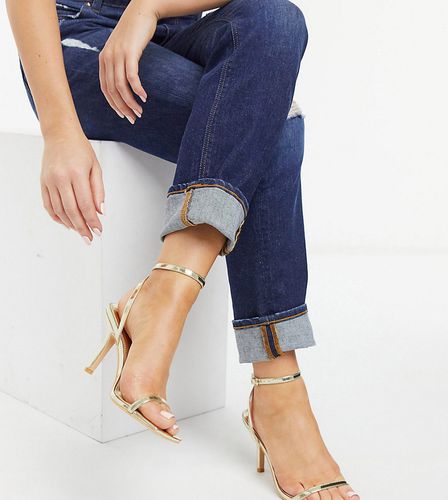Sandales minimalistes à talon - Glamorous Wide Fit - Modalova
