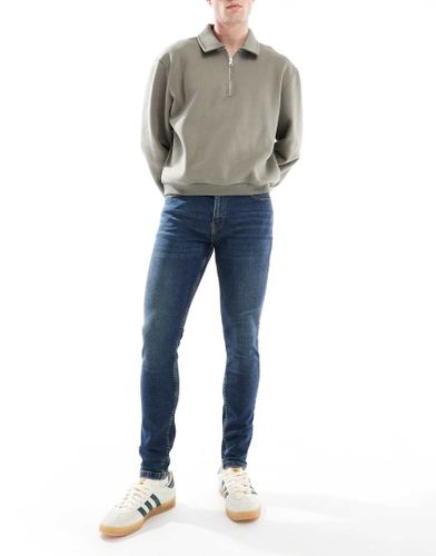 Jean coupe skinny stretch - Bleu fonc - Don't Think Twice - Modalova