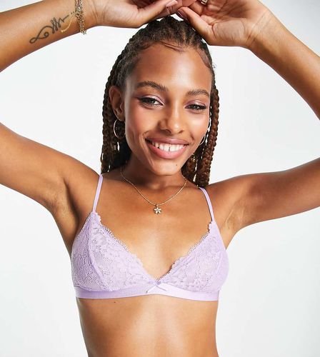 Exclusivité - Peony - Brassière triangle non rembourrée en dentelle - Lilas - Dorina - Modalova