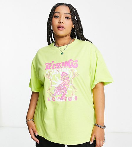 T-shirt oversize à imprimé Rising Sun - Daisy Street Plus - Modalova