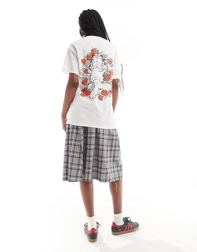 T-shirt oversize avec imprimé Garfield et fraises - Daisy Street - Modalova